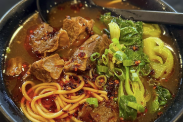 beeff noodle soup at canaan cafe in Lomita, CA