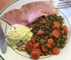 Food in Lea's Lunchroom, Lecompte, LA