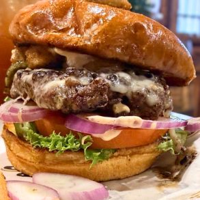 Sonoran Burger at Rusty Buckle Saloon in Apache Junction, AZ