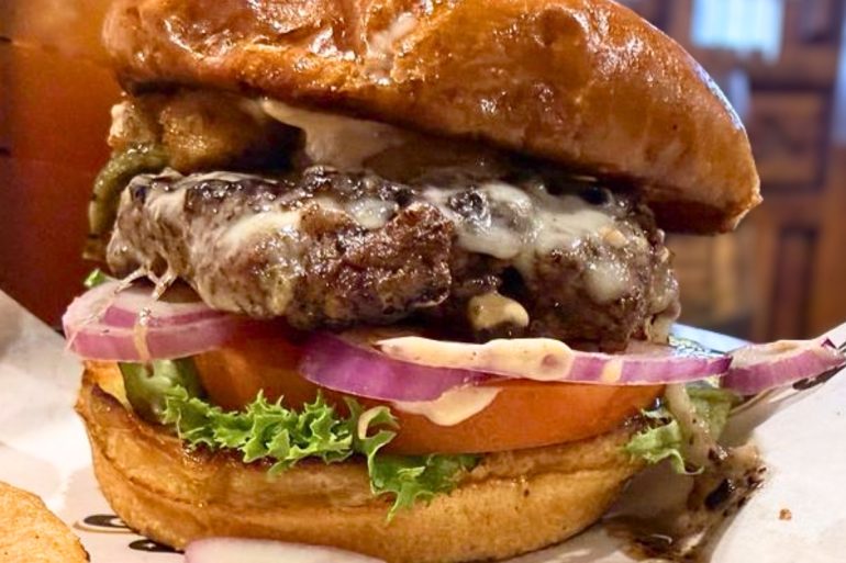 Sonoran Burger at Rusty Buckle Saloon in Apache Junction, AZ