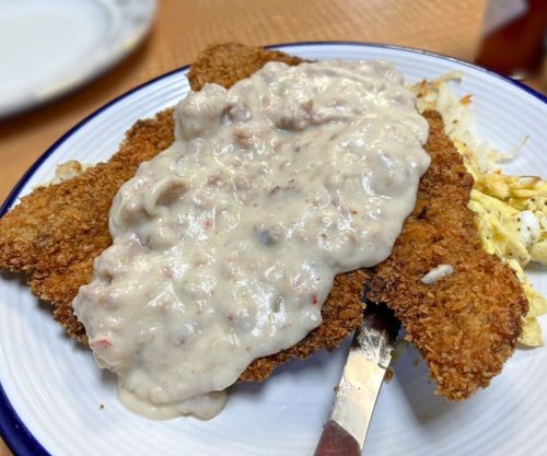 House Chicken Fried Steak at Tipsy Chef Café in Meridian, ID