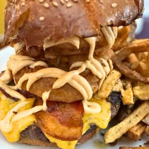 Pub Burger at Rocky Hill Inn in Rocky Hill, New Jersey