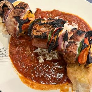 Chargrilled Tuna Kabob at Harbor Seafood & Oyster Bar in Kenner, Louisiana