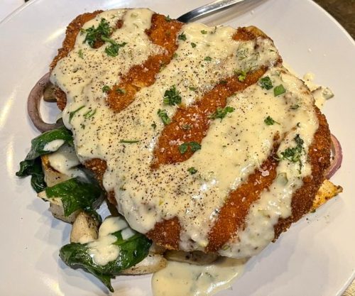 Pork Schnitzel at Ollie & Hobbes Craft Kitchen in Papillion, Nebraska
