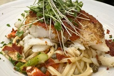 Cod and Lobster Pasta at Stardust Cafe in Lewisburg, West Virginia