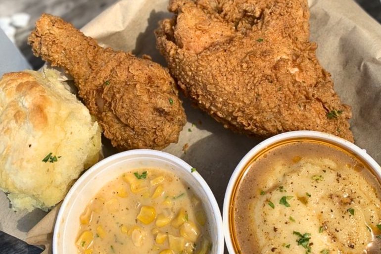 Gas Station Fried Chicken at Cotton in Monroe, Louisiana
