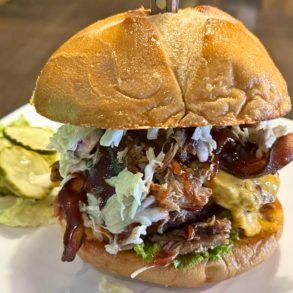 Boone and Crockett Burger at Racks Bar and Grill in Ely, Nevada