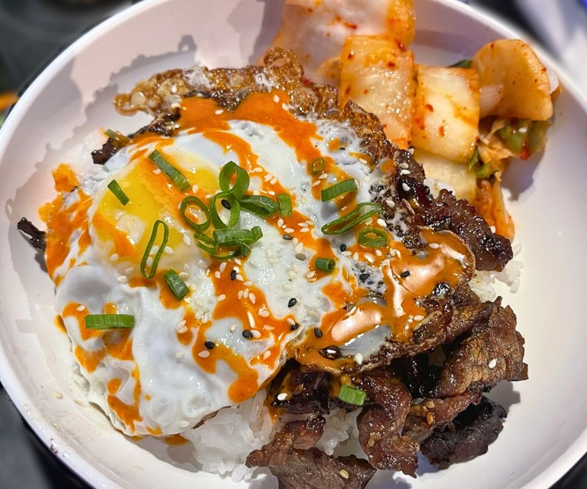 Korean Bulgogi Bowl at Rob's Good Times Grill in Lihue, Hawaii