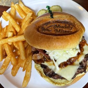 Muddy’s 3-Way Burger at Muddy Misers in Zanesville, Ohio