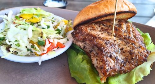 Gulf Snapper Sandwich at Sunset Pointe in Fairhope, AL