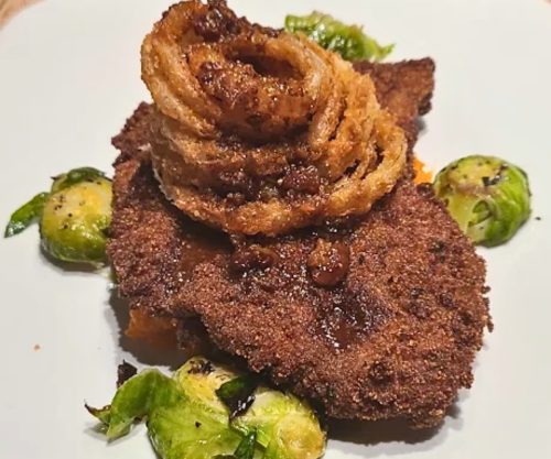 Venison Schnitzel at Cotton in Monroe, LA