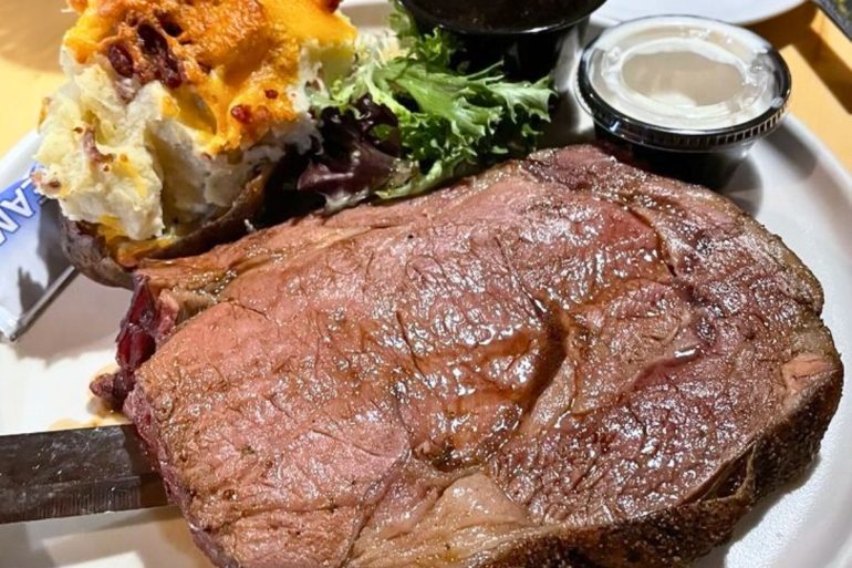 Prime Rib at Powder House Restaurant in Keystone, SD