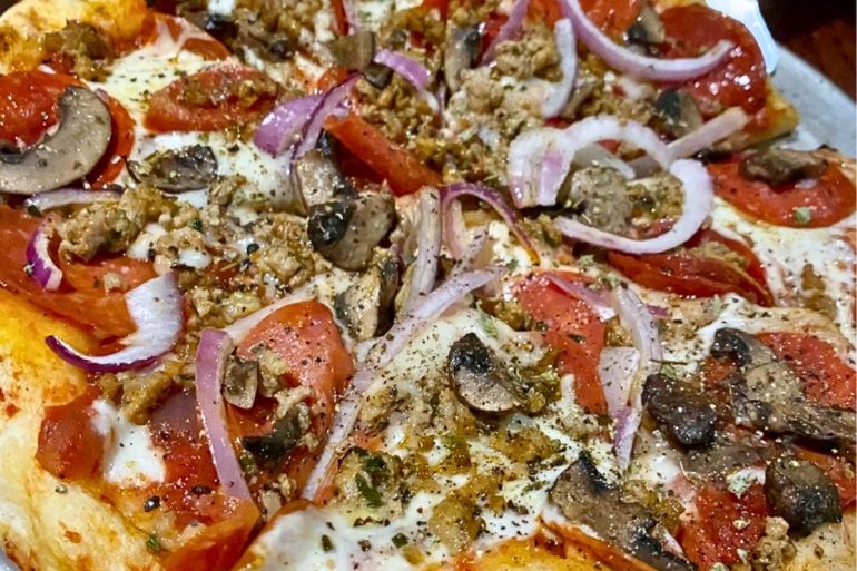 Chuck's on P Street Pizza at Mirabella's Table in Rogers, AR