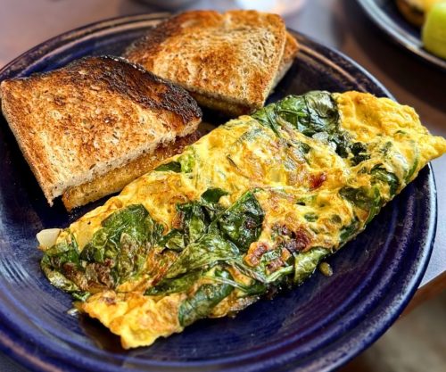 Spinach & Feta Omelette at The Pantry in New Haven, CT