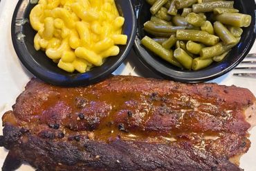 baby back ribs at 13 Bones in Mount Airy, North Carolina