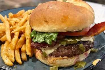 Southwestern Burger at Steamworks Brewing Company in Durango, Colorado