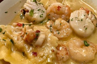 Lobster Ravioli at Oliverio's Ristorante in Bridgeport, WV