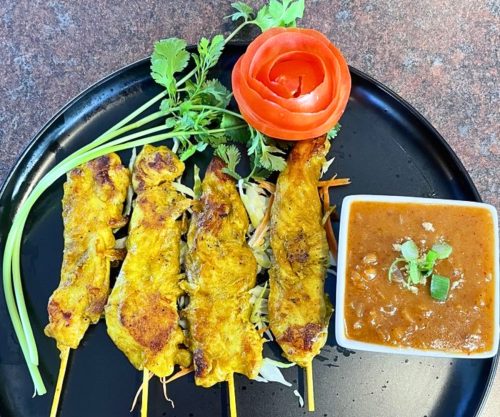 Chicken Satay at Lemongrass Thai Restaurant in Billings, Montana