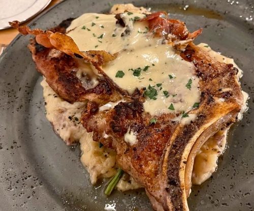 Saltimbocca Pork Chop at TASTE Italian Kitchen in Starkville, Mississippi
