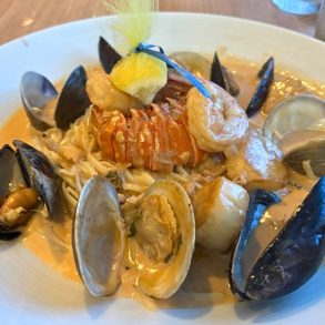 Shellfish Pan Roast at Cool Springs Fish Bar & Restaurant in Dover, Delaware