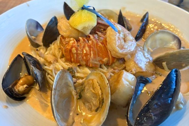 Shellfish Pan Roast at Cool Springs Fish Bar & Restaurant in Dover, Delaware