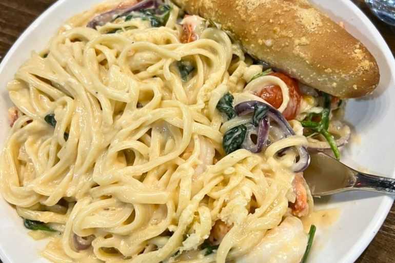 Seafood Pasta at 712 Eat + Drink in Council Bluffs, Iowa