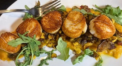 Scallops at The Feed Sack in Aiken, SC