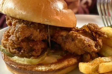 Hot Honey Chicken Sandwich at The Feed Sack in Aiken, SC