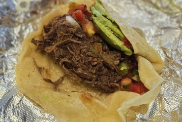 brisket taco at ladybird taco in nashville tennessee