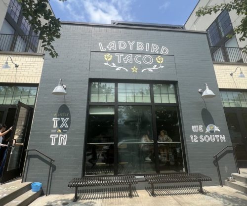 Outside ladybird taco in nashville TN
