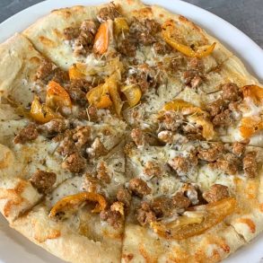 Italian Sausage Pizza at Flyover Brewing Company in Scottsbluff, Nebraska