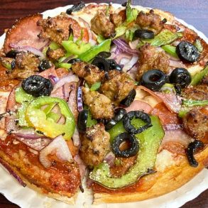 Supreme at Anthony's Pizza & Pasta in Corona, California