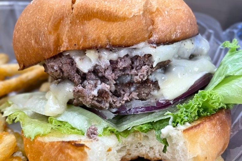 Double Stack Crave Burger at Crave Kitchen & Bar in Eagle, Idaho