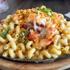 Lobster Mac and Cheese at Laura's Bar And Grill in Smithfield, Rhode Island