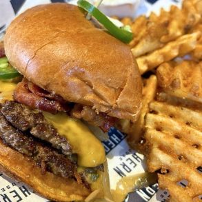 Jalapeno Smoked Cheddar Burger at Northern Taphouse in Plymouth, Minnesota