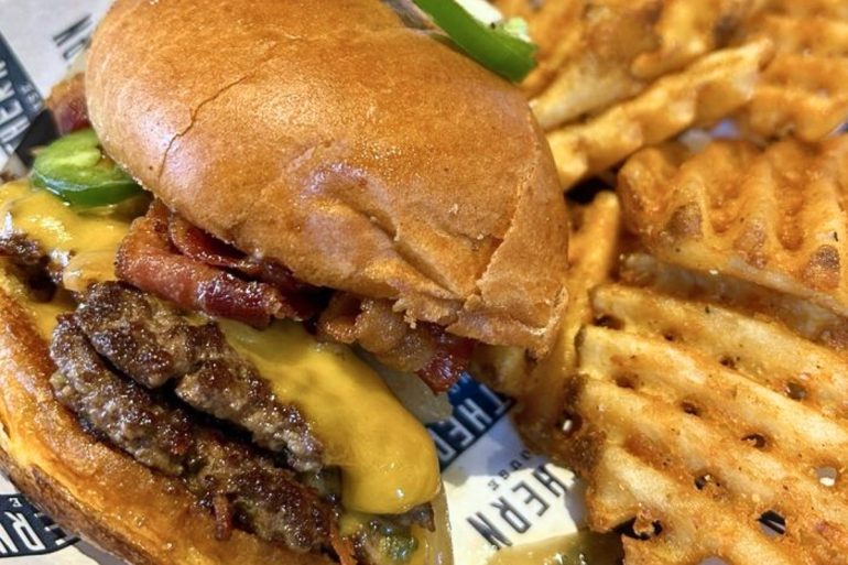 Jalapeno Smoked Cheddar Burger at Northern Taphouse in Plymouth, Minnesota