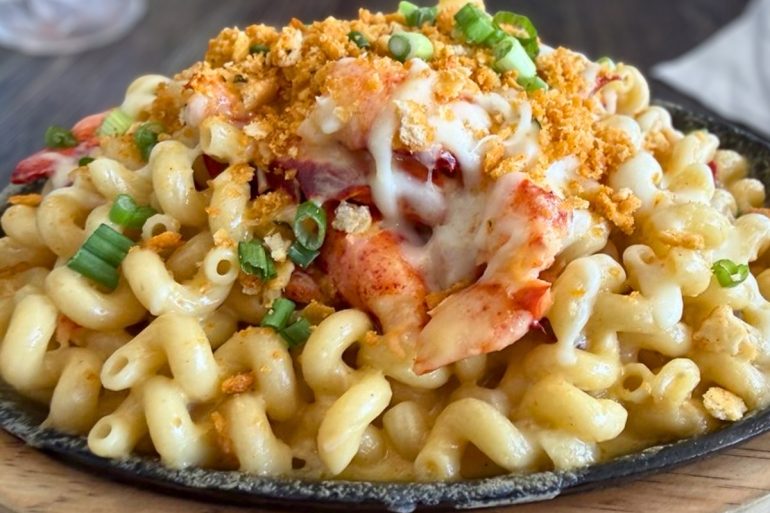 Lobster Mac and Cheese at Laura's Bar And Grill in Smithfield, Rhode Island