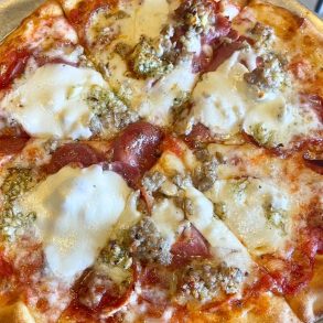 Meat Monster Pizza at Pienezza Pizza in Kissimmee, Florida