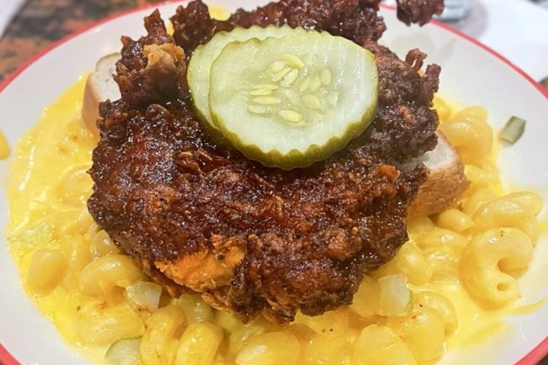 Nashville Hot Chicken Mac at Cherry Street Pub in Lancaster, Ohio