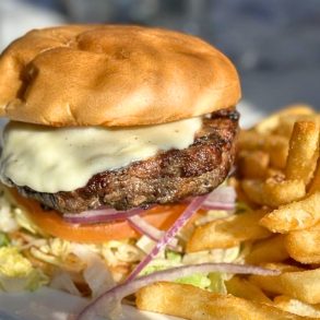 Steak Burger at Grande Station in Littleton, Colorado