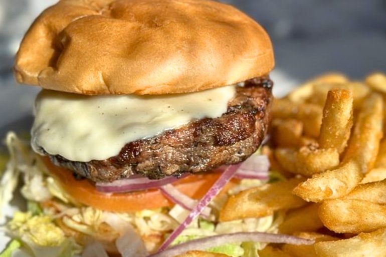 Steak Burger at Grande Station in Littleton, Colorado