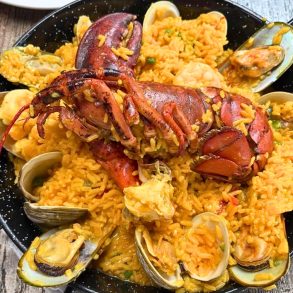Seafood Paella at Abigail's Restaurant in Linden, New Jersey