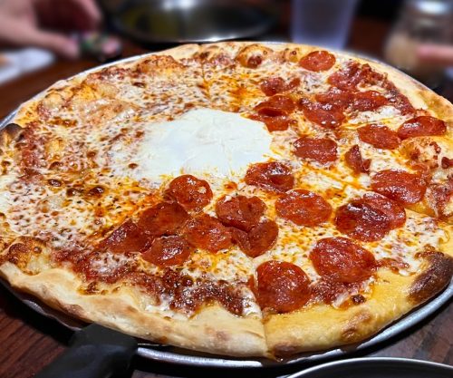Poke Ball Pizza at Antic Pizza in Hilo, HI