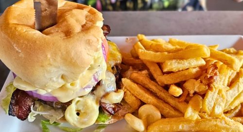 Yinzer Burger at Dad's Pub & Grub in Monreoville, PA