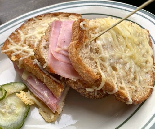 Croque Monsieur at French Market in Prairie Village, Kansas