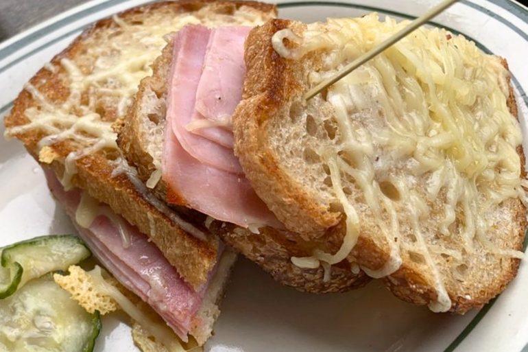 Croque Monsieur at French Market in Prairie Village, Kansas