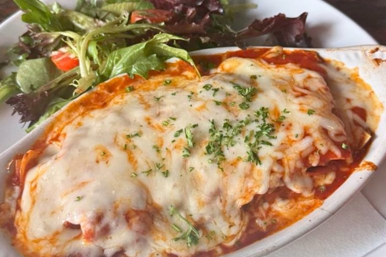 Lasagna Bolognese at Tre Luna Bar and Kitchen in Hoover, AL