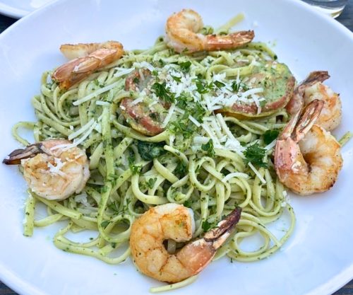 Linguine Shrimp at Tre Luna Bar and Kitchen in Hoover, Alabama