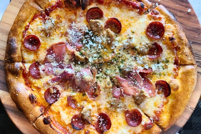 Three Pigs Pizza at Timber Kitchen & Bar in Bangor, Maine