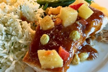 Mango Salmon at Truffles Cafe in Bluffton, SC
